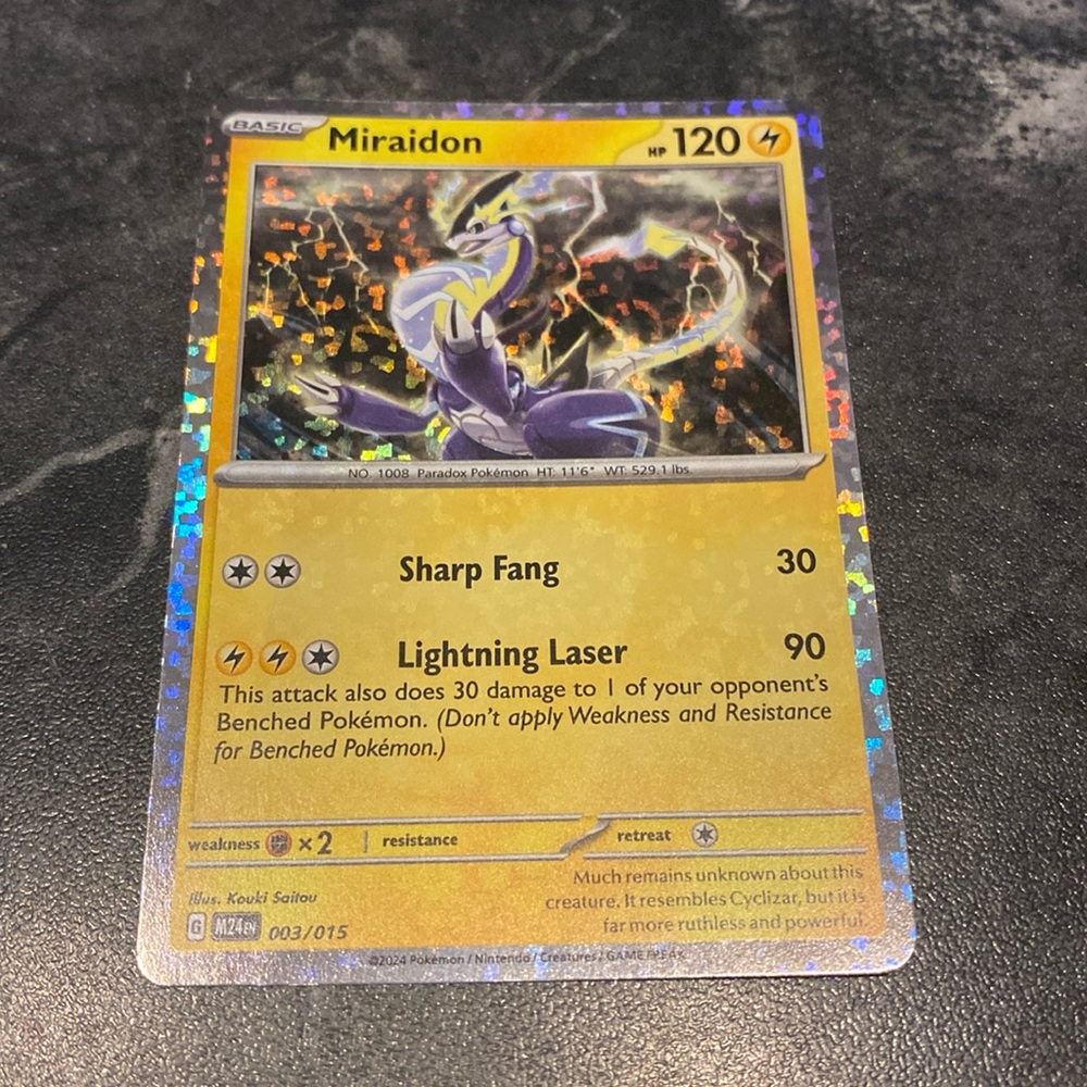 McDonald’s Miraidon Halo Card 003/15